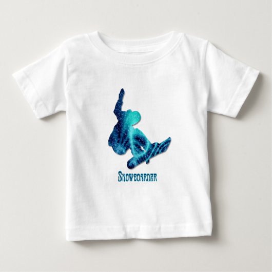T-shirt Pour Bébé Snowboarder bébé (Devant)