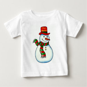 T-shirt Pour Bébé Snowman