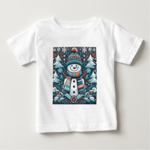 T-shirt Pour Bébé Snowman