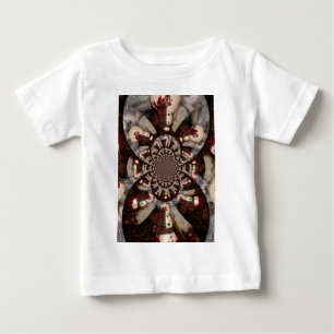 T-shirt Pour Bébé Snowman Extraordinaire Kaleidoscope Motif Art Desi