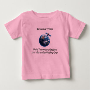 T-shirt Pour Bébé Société mondiale des télécommunications et de l'in