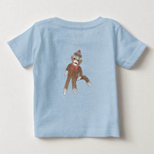 T-shirt Pour Bébé Sock Monkey (Dos)