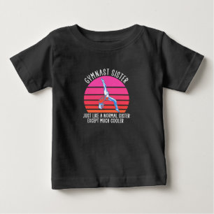 T-shirt Pour Bébé Sœur gymnaste