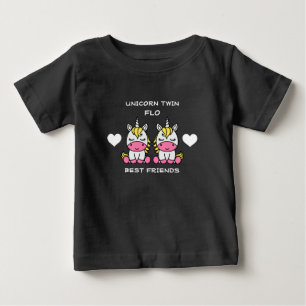 T-shirt Pour Bébé Sœur Jumelle Licorne