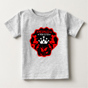 T-shirt Pour Bébé Sœurs jumelles sirènes