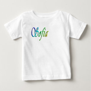 T-shirt Pour Bébé Sofia Son Nom En Couleur,