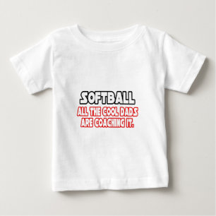 T-shirt Pour Bébé Softball...Cool papas