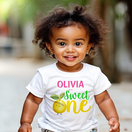 T-shirt Pour Bébé Soirée d'anniversaire d'une citronnelle rose