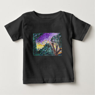 T-shirt Pour Bébé Soirée violette
