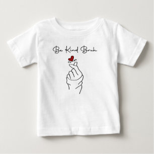 T-shirt Pour Bébé Sois Gentil Frérot – Citation de la Journée Mondia