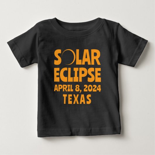 T-shirt Pour Bébé Solar Eclipse 2024 Texas (Devant)