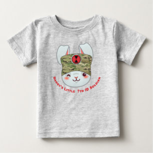 T-shirt Pour Bébé “Soldat de la 7e division d'infanterie de papa”