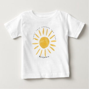 T-shirt Pour Bébé soleil 1er anniversaire aquarelle soleil