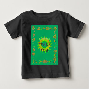 T-shirt Pour Bébé Soleil Rayonnant : Paix Soyez Avec Vous Impression