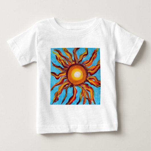 T-shirt Pour Bébé Soleil sauvage (Devant)