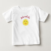 T-shirt Pour Bébé Soleil souriant (Devant)
