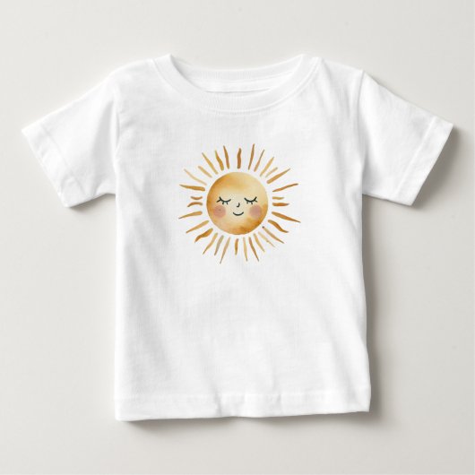 T-shirt Pour Bébé Soleil tiré (Devant)