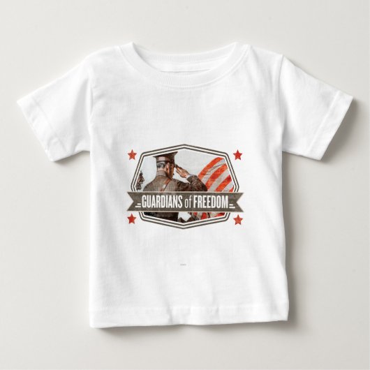 T-shirt Pour Bébé Solider-Gardien de la liberté (Devant)
