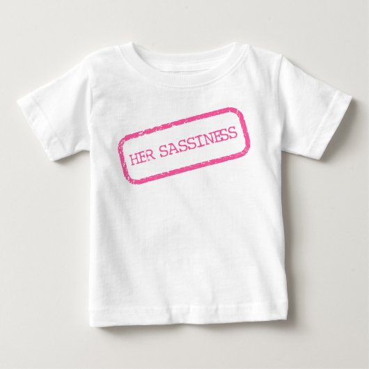 T-SHIRT POUR BÉBÉ "SON BAGOUT" (Devant)