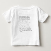 T-shirt Pour Bébé Sonnet # 33 par William Shakespeare (Dos)