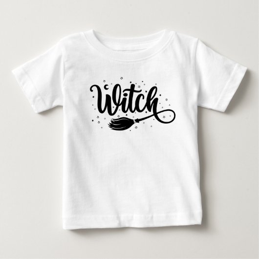 T-shirt Pour Bébé Sorcière (Devant)