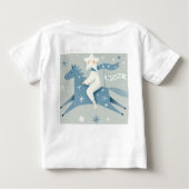 T-shirt Pour Bébé sorcière avec chat noir (Dos)