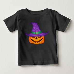 T-shirt Pour Bébé Sorcière citrouille