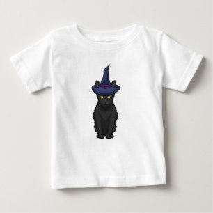 T-shirt Pour Bébé Sorcière de chat
