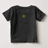 T-SHIRT POUR BÉBÉ SOUCHES AVEC CHAT EN TURQUOISE BLEUE (Dos)
