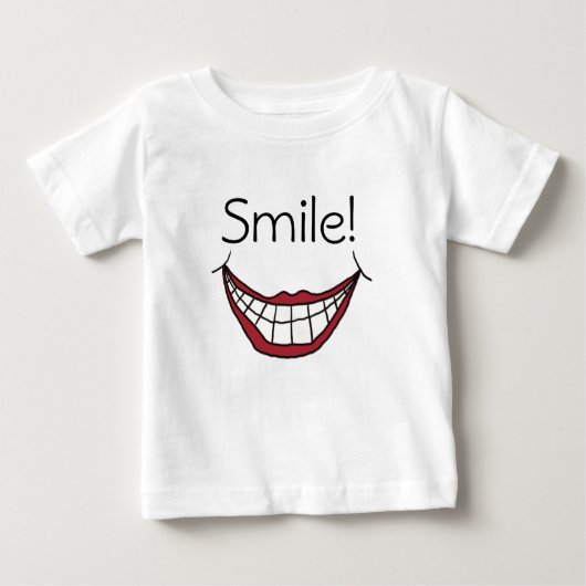 T-shirt Pour Bébé Souriez ! (Devant)