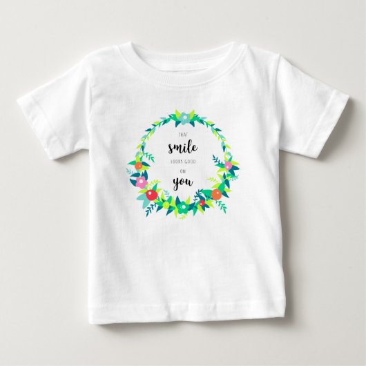 T-shirt Pour Bébé Sourire (Devant)