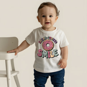 T-shirt Pour Bébé Sourire au sucre Donut
