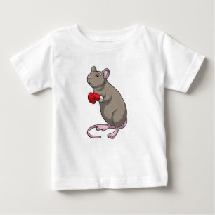 T-shirt Pour Bébé Souris à Boxing avec gants de Boxing