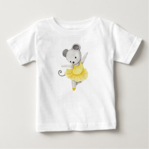 T-shirt Pour Bébé Souris Ballerina