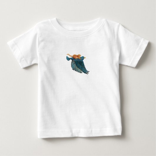 T-shirt Pour Bébé Souris de brume et Starling volant (Devant)