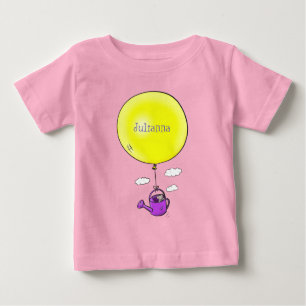 T-shirt Pour Bébé Souris mignonne dans la canette d'arrosage avec de