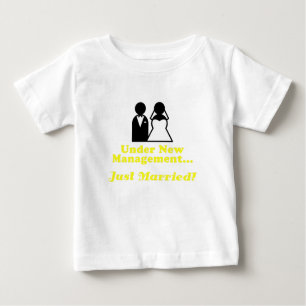 T-shirt Pour Bébé Sous la nouvelle gestion juste mariée