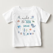 T-shirt Pour Bébé sous l'océan pour un an (Devant)