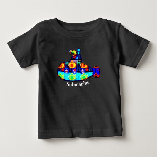 T-shirt Pour Bébé Sous-marin (Devant)