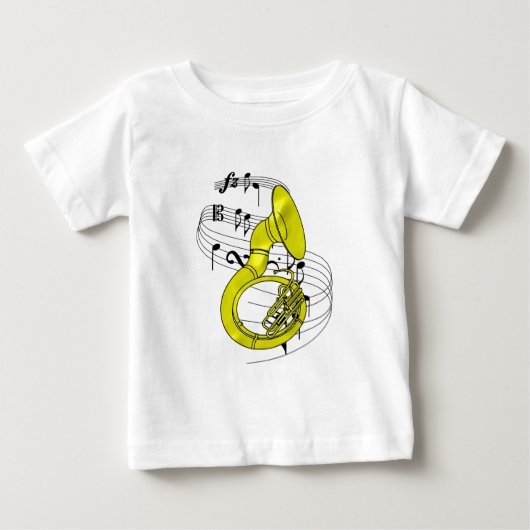 T-shirt Pour Bébé Sousaphone (Devant)
