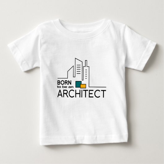 T-shirt Pour Bébé Soutenu pour être un architecte (Devant)