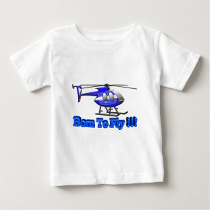 T-shirt Pour Bébé Soutenu pour voler ! ! ! Hélicoptère