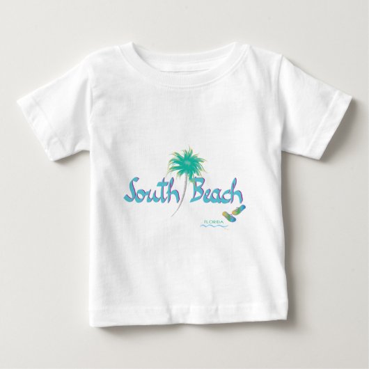 T-shirt Pour Bébé South Beach, FL (Devant)