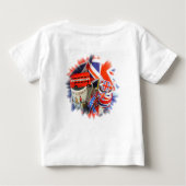 T-shirt Pour Bébé Souvenirs britanniques (Dos)