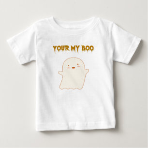 T-shirt Pour Bébé Soyez mon fantôme d'Halloween Boo