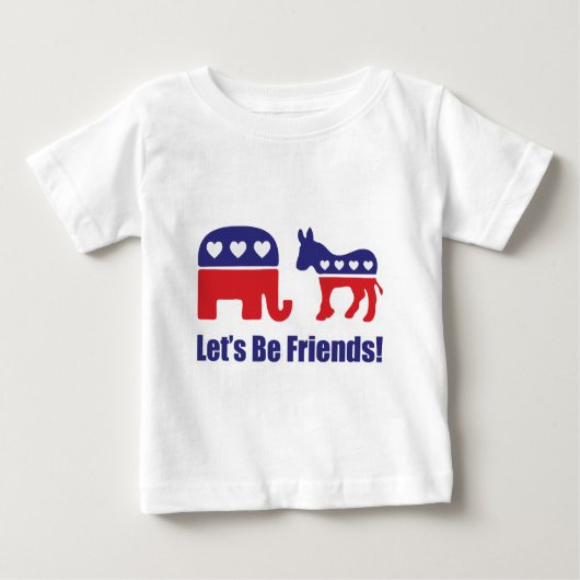 T-shirt Pour Bébé Soyons des amis ! (Devant)