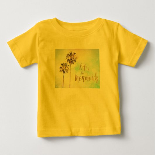 T-shirt Pour Bébé Soyons sirènes avec ananas (Devant)