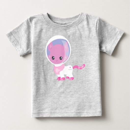 T-shirt Pour Bébé Space Cat, Cute Cat, Cosmonaute, astronaute, espac (Devant)