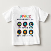 T-shirt Pour Bébé Space keeps us wondering (Devant)
