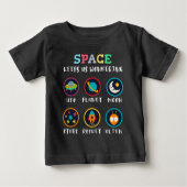 T-shirt Pour Bébé Space keeps us wondering (Devant)